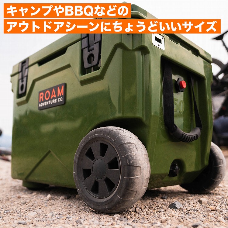 在庫処分特価】ROAM ADVENTURE CO. RUGGED COOLER 50QT ROLLING 選べる4カラー ラギットクーラー ローリング  50クォート 約47.3リットル ローラー付き ローム アドベンチャー | ブランドでさがす,ROAM ADVENTURE CO.,RUGGED  COOLERS | OODD | ダブルオーディー